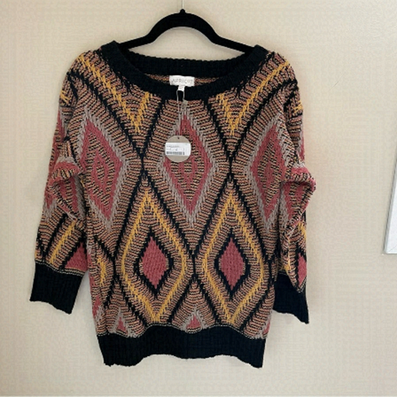 APRICOT Fair Isle Multi Coloured Crew Sweater, Size S - Picture 1 of 6
